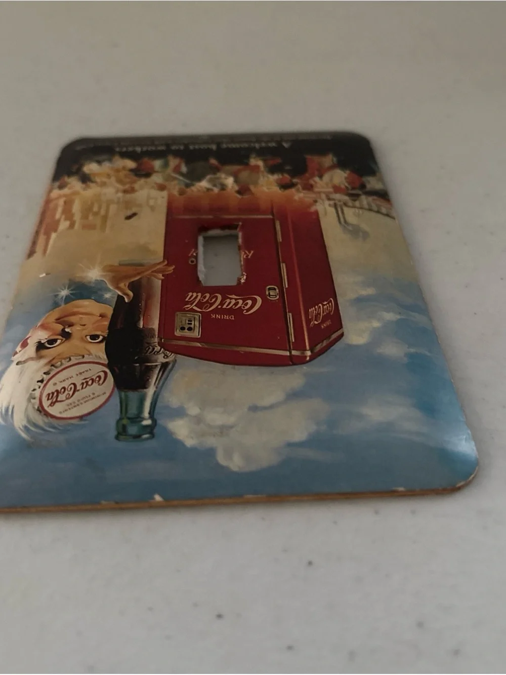 Coca Cola Red & Blue Retro Vending Machine Switch Plate